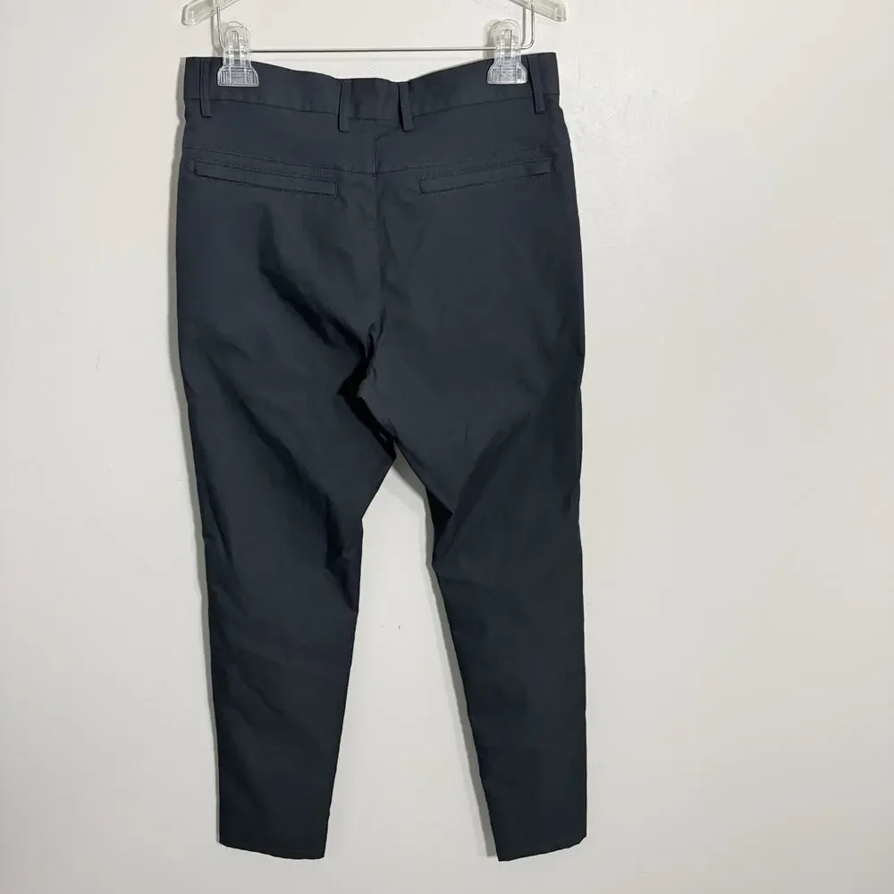 Marcus Pierce Pants Mens 29x32 Black Chino Renegade Performance Straight Trouser